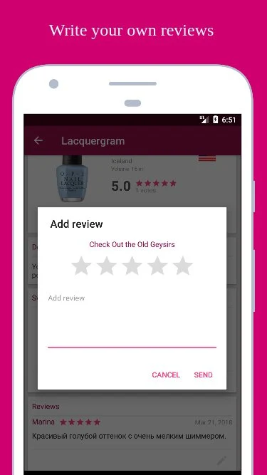 Lacquergram screenshot